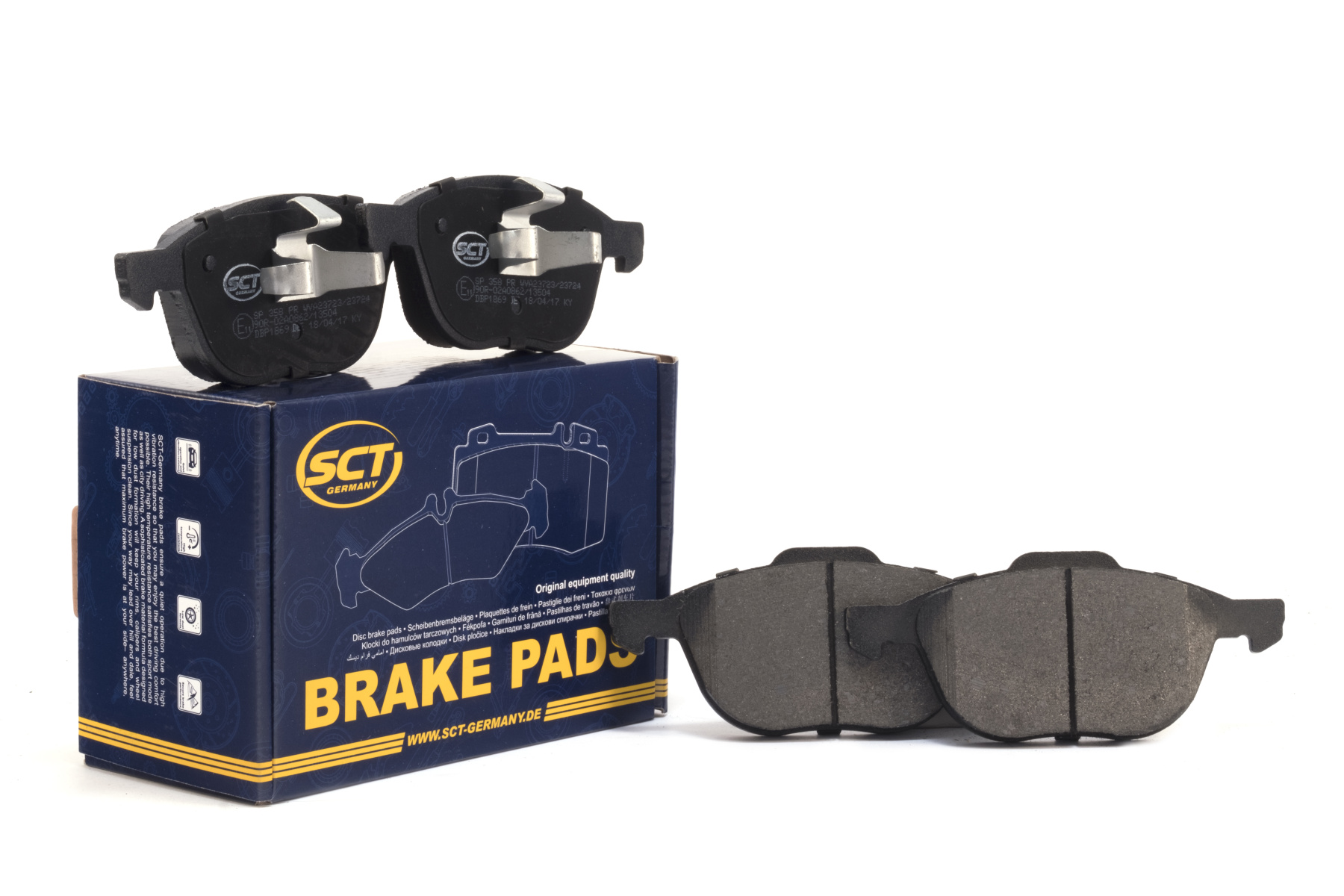 SCT SP 358 Тормозные колодки (комплект 4 шт.) SP358