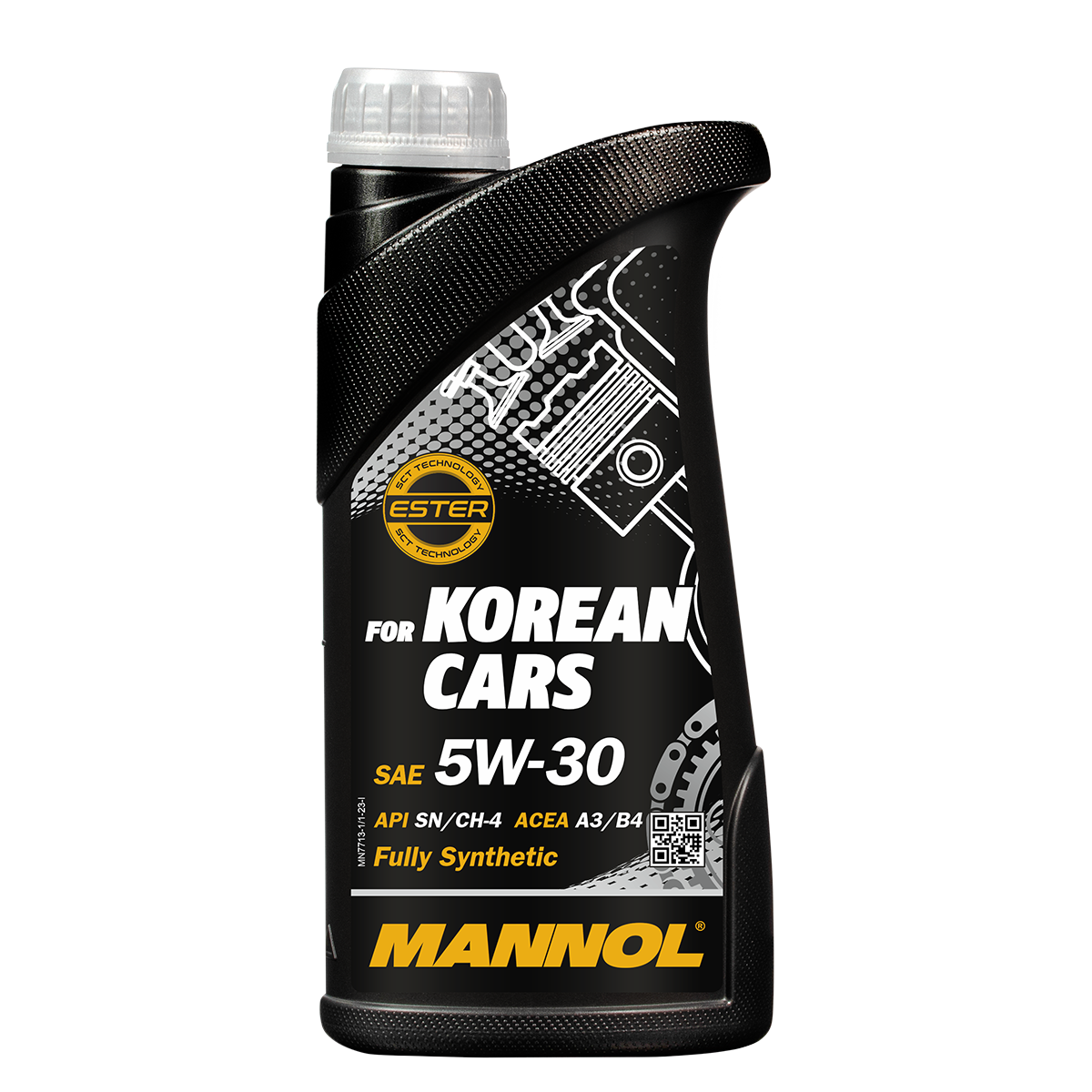 7713 MANNOL FOR KOREAN CARS A3/B4 5W30 1 л. Синтетическое моторное масло 5W-30