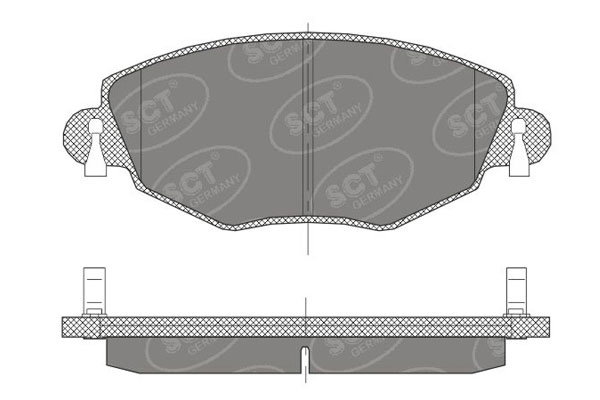 SCT SP 450 Тормозные колодки (комплект 4 шт.) SP450
