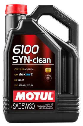 MOTUL 6100 SYN-CLEAN 5W30 4 л. Полусинтетическое моторное масло 5W-30