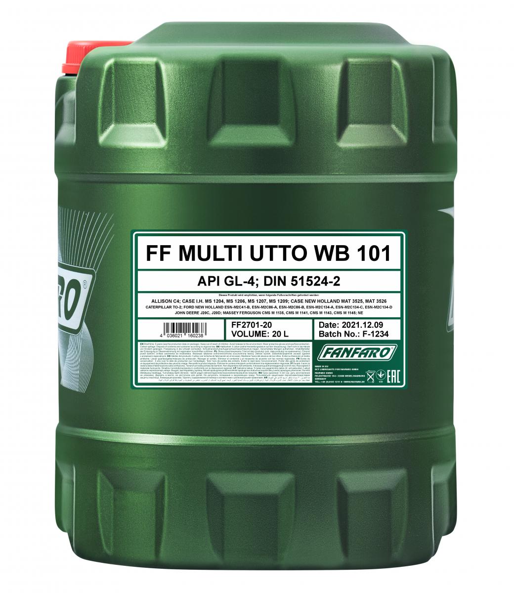 qqqqFANFARO MULTI UTTO WB 101 20 л. Минеральное тракторное масло