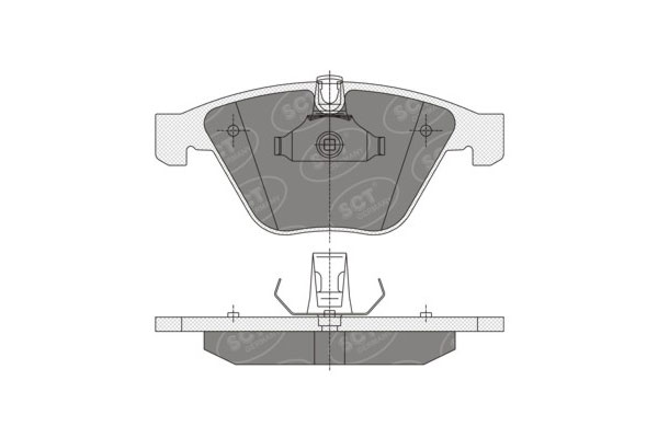 SCT SP 355 Тормозные колодки (комплект 4 шт.) SP355