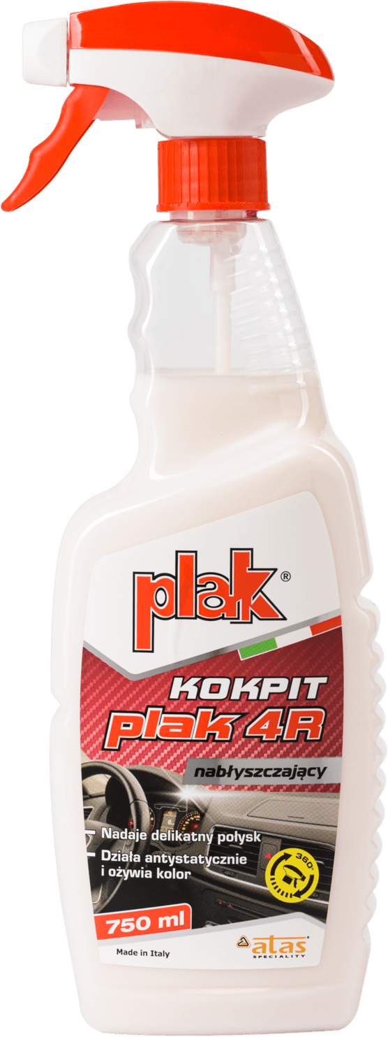 PLAK  Полироль пластика Plak 4R (МОЛОЧКО розовое) 750 мл.