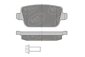 SCT SP 476 Тормозные колодки (комплект 4 шт.) SP476