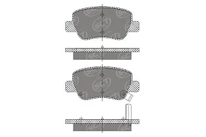 SCT SP 691 Тормозные колодки (комплект 4 шт.) SP691