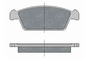 SCT SP 264 Тормозные колодки (комплект 4 шт.) SP264