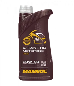 7830 MANNOL 4-TAKT MOTORBIKE HD 20W50 1 л. 