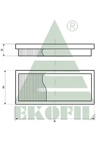 EKO-04.80 EKOFIL Салонный фильтр EKO0480