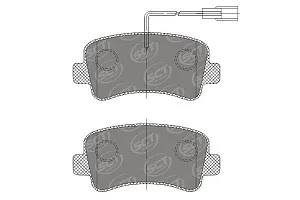SCT SP 701 Тормозные колодки (комплект 4 шт.) SP701