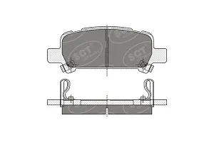 SCT SP 341 Тормозные колодки (комплект 4 шт.) SP341