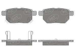 SCT SP 659 Тормозные колодки (комплект 4 шт.) SP659