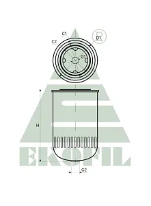 EKO-03.293 EKOFIL Топливный фильтр EKO03293