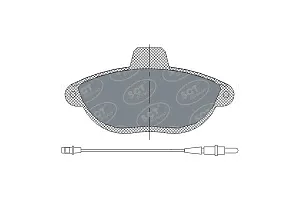 SCT SP 316 Тормозные колодки (комплект 4 шт.) SP316