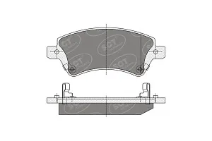 SCT SP 351 Тормозные колодки (комплект 4 шт.) SP351