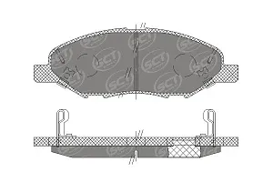 SCT SP 661 Тормозные колодки (комплект 4 шт.) SP661