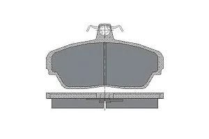 SCT SP 187 Тормозные колодки (комплект 4 шт.) SP187