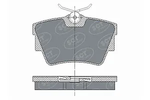 SCT SP 289 Тормозные колодки (комплект 4 шт.) SP289