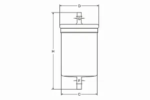 SCT ST 6173 Топливный фильтр