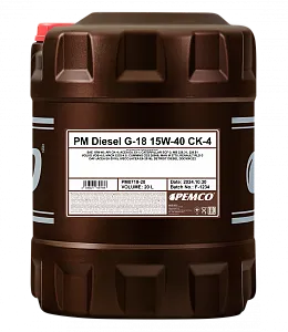 PEMCO DIESEL G-18 SHPD 15W40 20 л.
