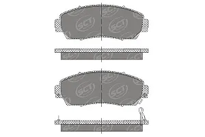 SCT SP 681 Тормозные колодки (комплект 4 шт.) SP681