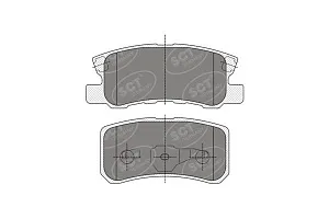 SCT SP 343 Тормозные колодки (комплект 4 шт.) SP343