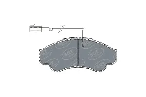 SCT SP 322 Тормозные колодки (комплект 4 шт.) SP322