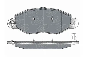 SCT SP 281 Тормозные колодки (комплект 4 шт.) SP281