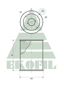 EKO-01.168 EKOFIL  Воздушный фильтр