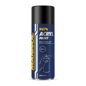 9674 MANNOL ACRYL PAINT BLACK 400 мл.