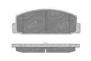 SCT SP 611 Тормозные колодки (комплект 4 шт.) SP611