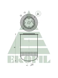 EKO-03.435 EKOFIL Топливный фильтр (сепаратор) EKO03435