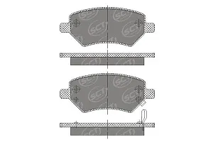 SCT SP 696 Тормозные колодки (комплект 4 шт.) SP696
