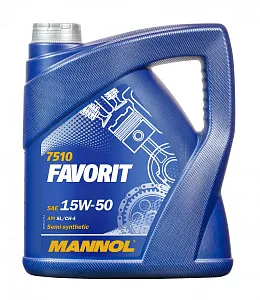 7510 MANNOL FAVORIT 15W50 4 л.