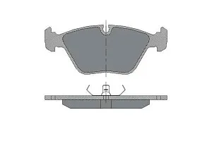 SCT SP 152 Тормозные колодки (комплект 4 шт.) SP152