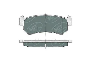 SCT SP 376 Тормозные колодки (комплект 4 шт.) SP376