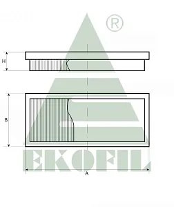 EKO-04.18K EKOFIL Салонный фильтр (угольный) EKO0418K