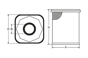 SCT SB 2265/1 Воздушный фильтр SB2265/1
