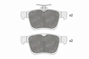 SCT SP 716 Тормозные колодки (комплект 4 шт.) SP716