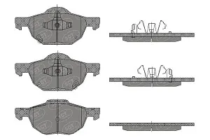 SCT SP 447 Тормозные колодки (комплект 4 шт.) SP447