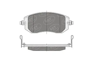 SCT SP 340 Тормозные колодки (комплект 4 шт.) SP340
