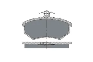 SCT SP 176 Тормозные колодки (комплект 4 шт.) SP176