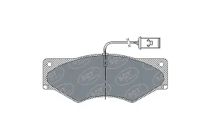 SCT SP 319 Тормозные колодки (комплект 4 шт.) SP319