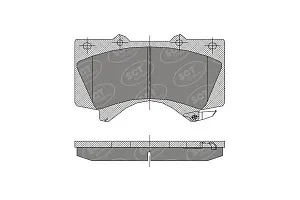 SCT SP 400 Тормозные колодки (комплект 4 шт.) SP400