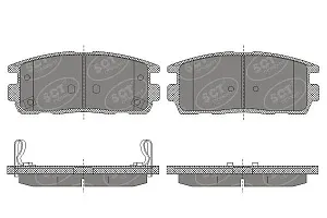 SCT SP 647 Тормозные колодки (комплект 4 шт.) SP647