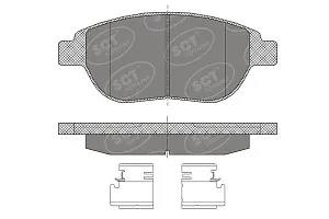 SCT SP 435 Тормозные колодки (комплект 4 шт.) SP435