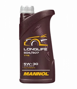 7715 MANNOL LONGLIFE 504/507 5W30 1 л. 