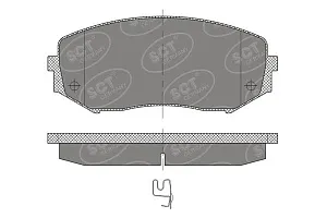 SCT SP 482 Тормозные колодки (комплект 4 шт.) SP482
