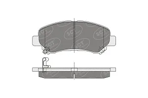 SCT SP 337 Тормозные колодки (комплект 4 шт.) SP337