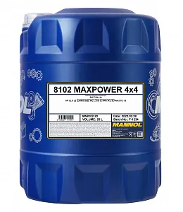 8102 MANNOL MAXPOWER 4x4 75W140 20 л. 