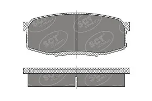 SCT SP 480 Тормозные колодки (комплект 4 шт.) SP480